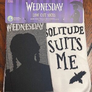 10 pair Black and White Low Cut Socks